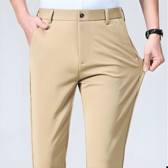 KOSTYMBYXOR STRETCH - Khaki / 29